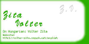 zita volter business card